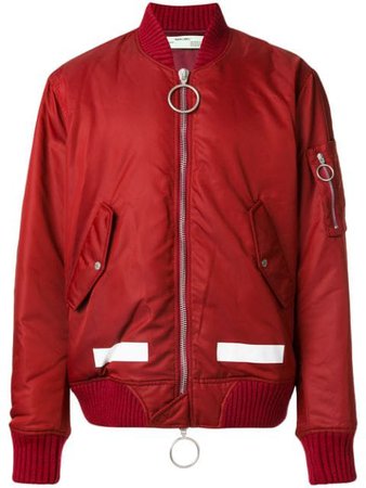 Off-White zip-up Bomber Jacket - Farfetch