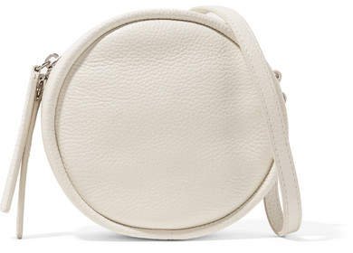 Cd Textured-leather Shoulder Bag - White