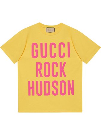 Gucci Gucci Rock Hudson Cotton T-shirt - Farfetch