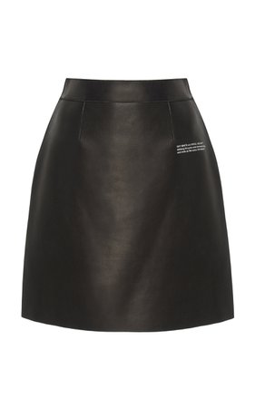 Leather Mini Skirt by Off-White c/o Virgil Abloh | Moda Operandi