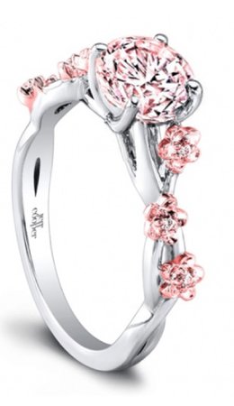 Cherry Blossom Engagement Ring