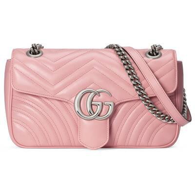 Pink GG Marmont small shoulder bag | GUCCI® US