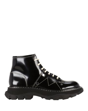 Alexander McQueen | Tread Lace-Up Leather Boots | INTERMIX®
