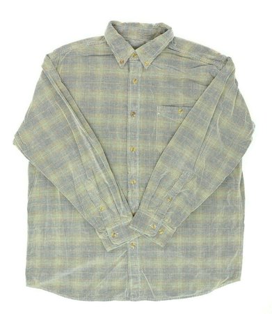 Clearwater Outfitters Men XL 52" L/S Button Corduroy Shirt Plaid Stripe Grunge | eBay