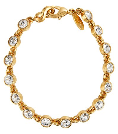 Oscar de la Renta Crystal-embellished bracelet