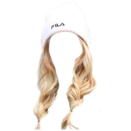 blonde hair png side braids hat