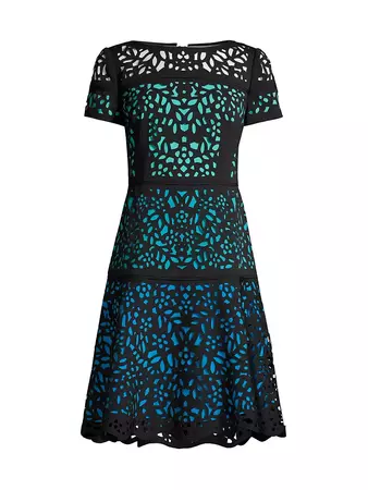 Shop Shani Laser Cut Ombre Dress | Saks Fifth Avenue