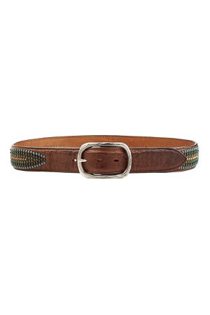 Embellished Leather Belt Gr. 85