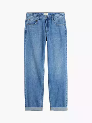 HUSH Midweight Boyfriend Jeans, Mid Authentic Blue at John Lewis & Partners