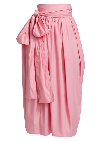 Shop Cecilie Bahnsen Junita Belted Pleated Midi-Skirt | Saks Fifth Avenue