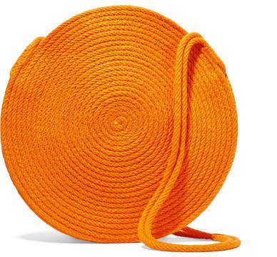 Catzorange - Circle Small Woven Cotton Shoulder Bag
