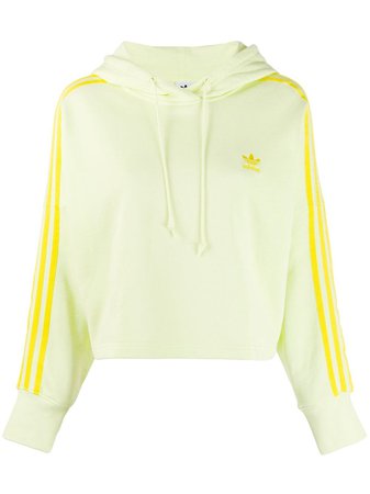 Yellow Adidas Originals Trefoil Hoodie | Farfetch.com