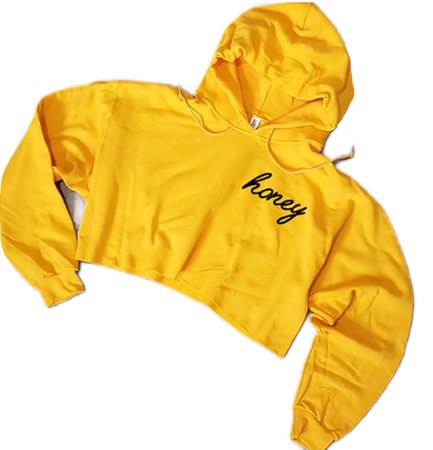 honey cropped hoodie