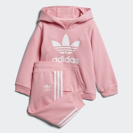 Trefoil Hoodie Set | Products in 2019 | Adidas outfit, Teenager outfits, Cute sporty outfits