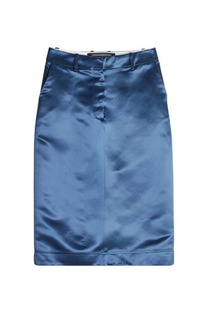 CALVIN KLEIN 205W39NYC - Satin Skirt - blue