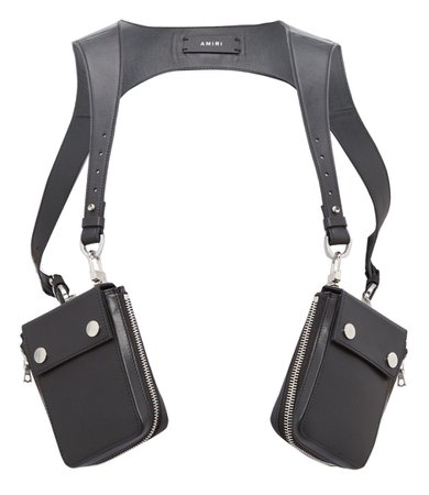 AMIRI leather harness bag