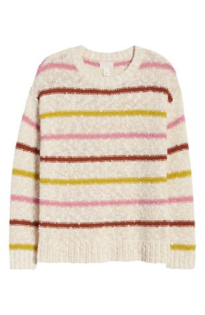Caslon® Slubbed Cotton Blend Sweater | Nordstrom