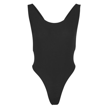 Cotton Jersey Muscle Bodysuit - Soot | SKIMS
