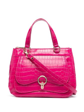 Shop pink LIU JO crocodile effect top-handle bag with Express Delivery - Farfetch