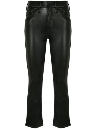 Mother The Insider Ankle faux-leather Trousers - Farfetch