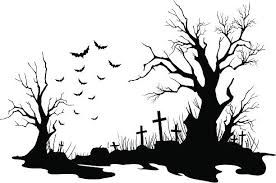 graveyard silhouette