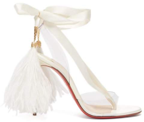 Marie Edwina 100 Satin Sandals - Womens - White