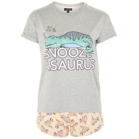 Women's Topshop Snoozeasaurus Short Pajamas ($40)