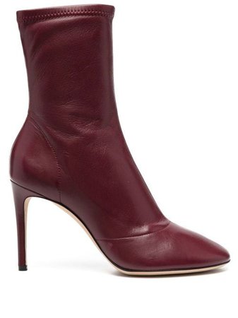 Victoria Beckham Leather Ankle Boots - Farfetch