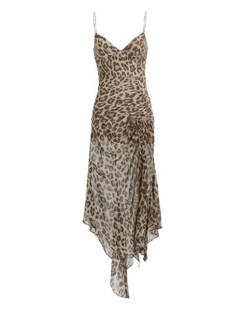 Leopard Drawstring Dress