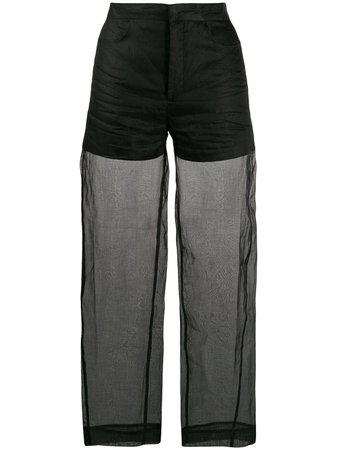 Toteme Sheer Cropped Trousers - Farfetch