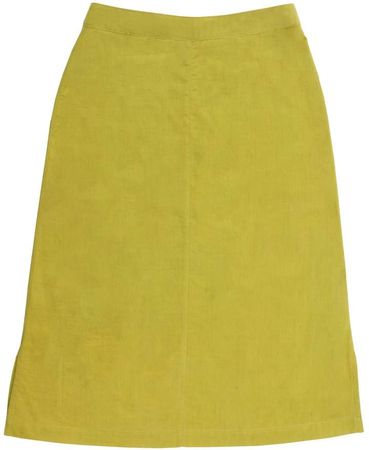 Birdsong - Green A-Line Khadi Cotton Skirt