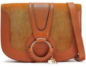 Hana Small Suede And Leather Shoulder Bag