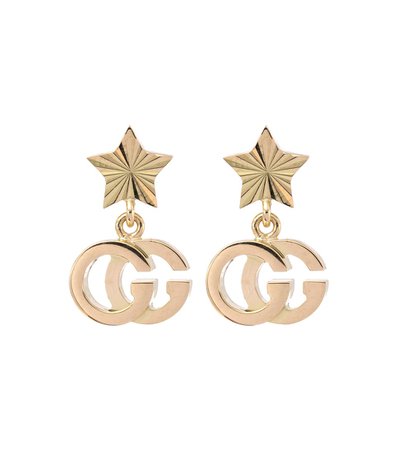 Gucci - GG Running 18kt yellow gold earrings | Mytheresa