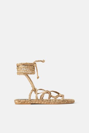Woven Straw Sandals