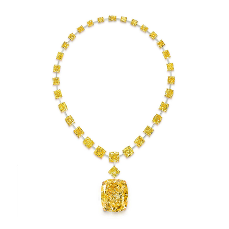 Graff yellow diamond necklace