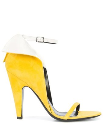 Yellow Calvin Klein 205W39Nyc Winged Sandals | Farfetch.com