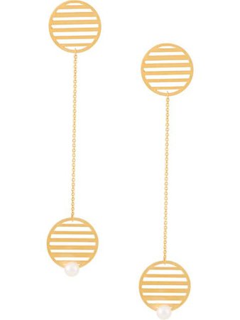 Hsu Jewellery drop-circle Earrings - Farfetch