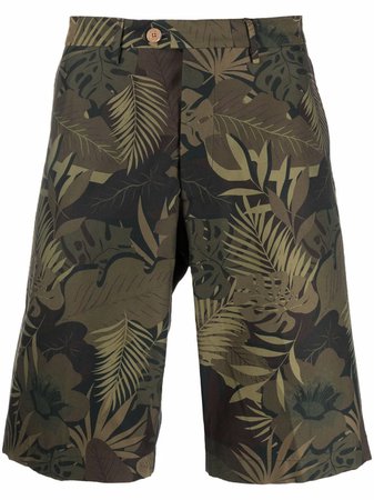 ETRO leaf-print Bermuda Shorts