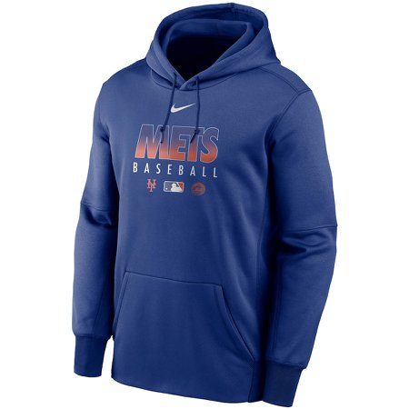 New York Mets Nike Authentic Collection Therma Performance Pullover Hoodie - Royal