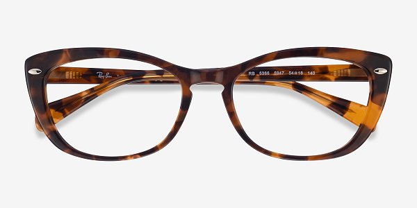 Ray-Ban RB5366 - Cat Eye Tortoise Frame Glasses For Women