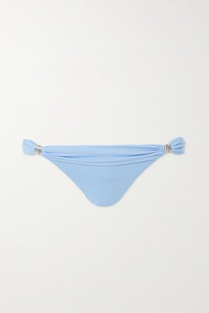 Light blue Grenada embellished bikini briefs | Melissa Odabash | NET-A-PORTER
