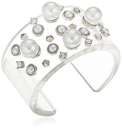 Amazon.com: Steve Madden Casted Geo Ball Open Bangle Bracelet: Clothing