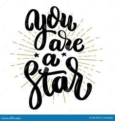 you're a star- words
