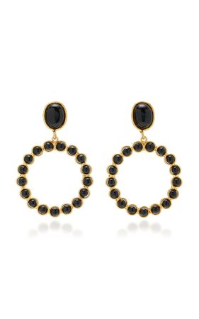 Happy 22k Gold-Plated Onyx Earrings By Sylvia Toledano | Moda Operandi