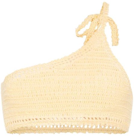 Essential crochet one-shoulder bikini top