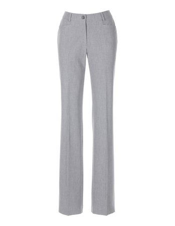 Trousers, grey melange, grey | MADELEINE Fashion