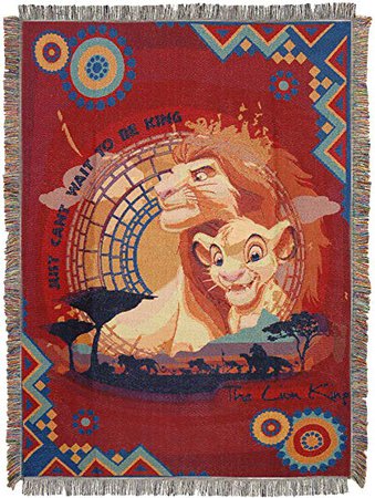 Disney's The Lion King, to Be King Woven Tapestry Throw Blanket, 48" x 60", Multi Color: Amazon.ca: Home & Kitchen