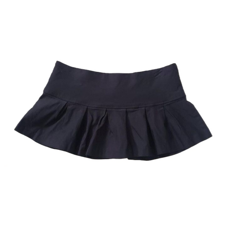 mini micro black skirt