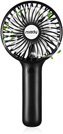 Amazon.com: Upgraded 5000mAh Portable Handheld Fan 3 Speed Mini USB Strong Wind 7-20 Hours Runtime Personal Electric Small Fan for Travel Office Outdoor(Black) : Electronics