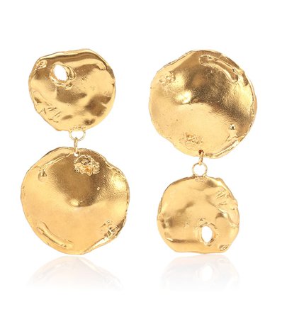 Il Fuoco 24Kt Gold-Plated Earrings - Alighieri